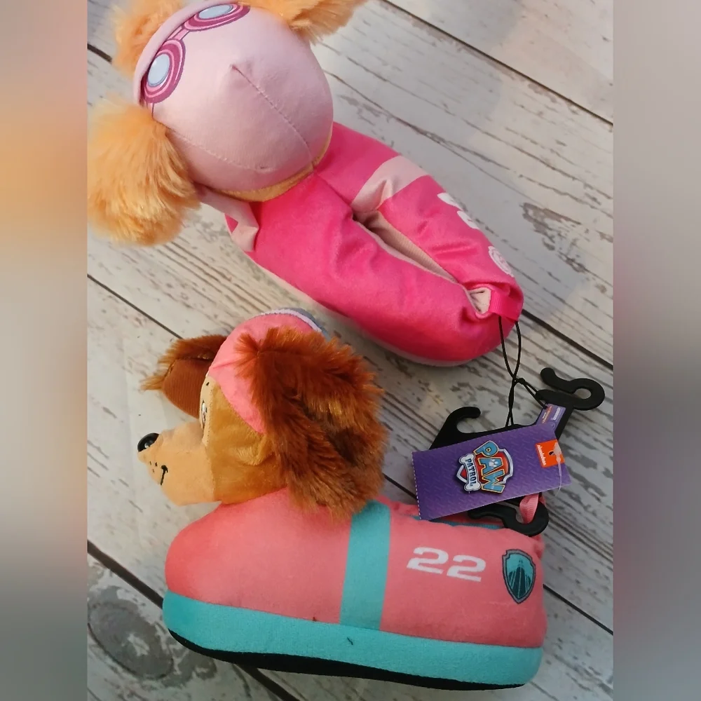 Nickelodeon Paw Patrol Toddler Girls Slippers Size 9 Through 10